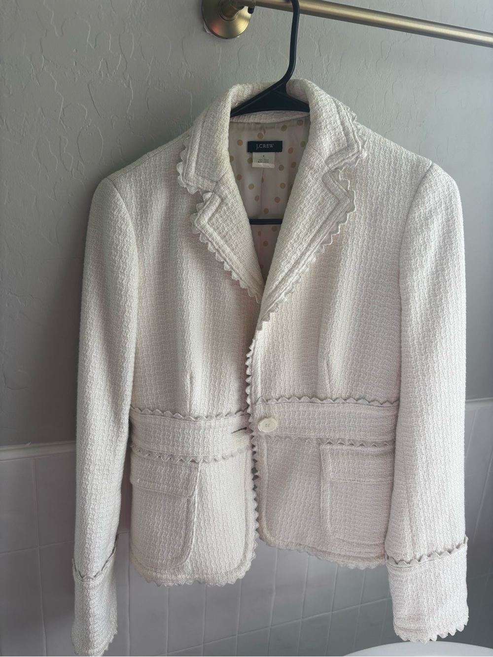 J. Crew Women's Cream Y2K Blazer